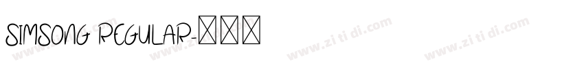 SimSong Regular字体转换